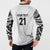New Zealand Koru Fern Custom Button Sweatshirt Simple Taniko Motif