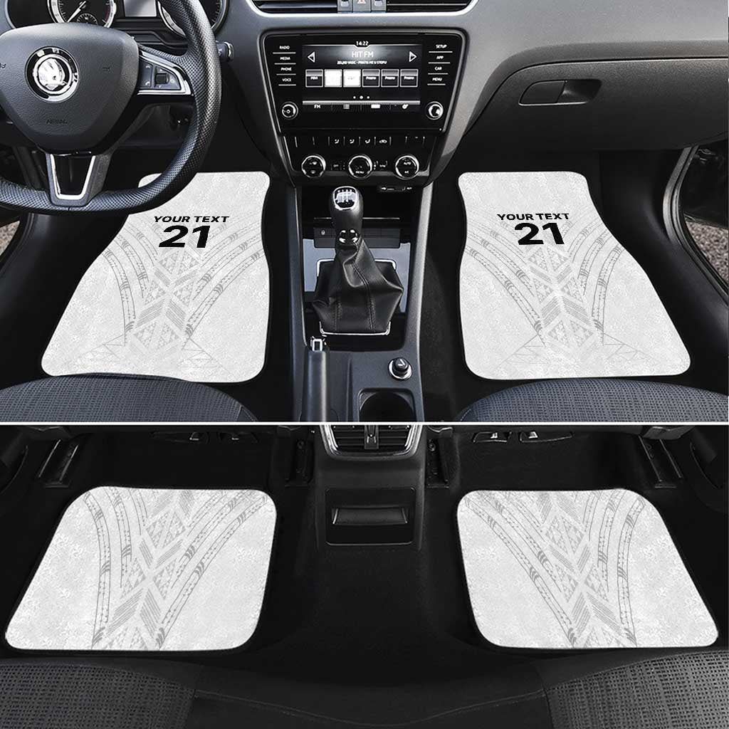 New Zealand Koru Fern Custom Car Mats Simple Taniko Motif