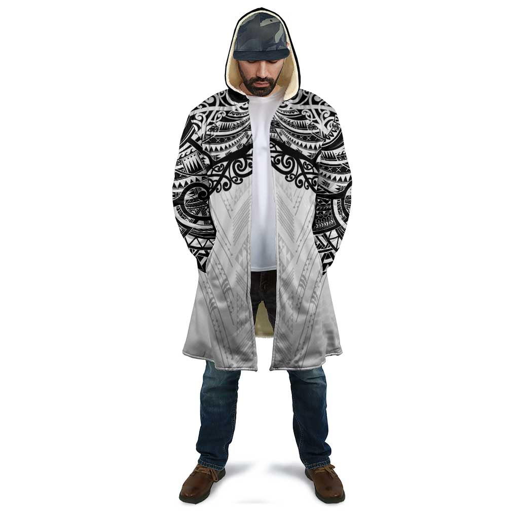 New Zealand Koru Fern Custom Cloak Simple Taniko Motif - Polynesian Pride