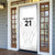 New Zealand Koru Fern Custom Door Cover Simple Taniko Motif - Polynesian Pride