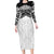 New Zealand Koru Fern Custom Family Matching Long Sleeve Bodycon Dress and Hawaiian Shirt Simple Taniko Motif