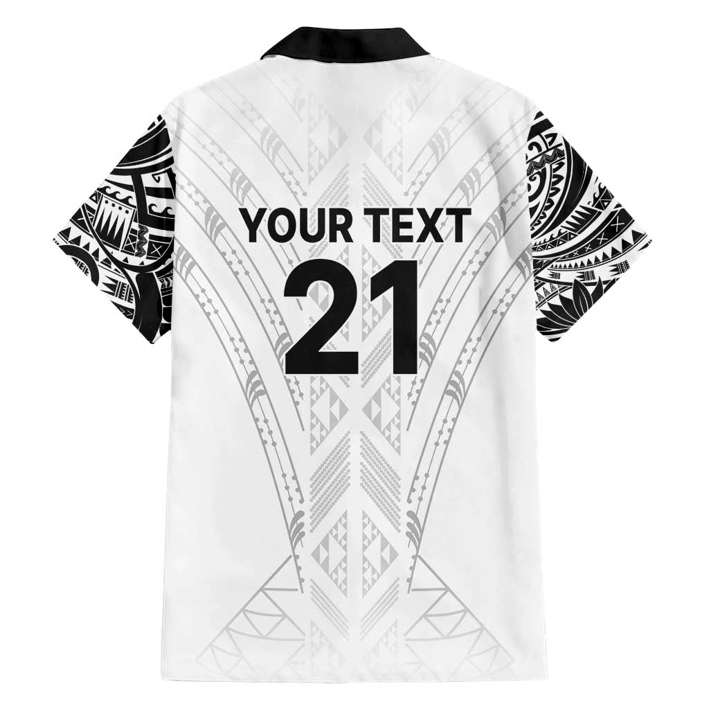 New Zealand Koru Fern Custom Family Matching Puletasi and Hawaiian Shirt Simple Taniko Motif