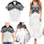 New Zealand Koru Fern Custom Family Matching Summer Maxi Dress and Hawaiian Shirt Simple Taniko Motif