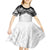 New Zealand Koru Fern Custom Kid Short Sleeve Dress Simple Taniko Motif