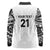 New Zealand Koru Fern Custom Long Sleeve Polo Shirt Simple Taniko Motif