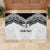 New Zealand Koru Fern Custom Rubber Doormat Simple Taniko Motif