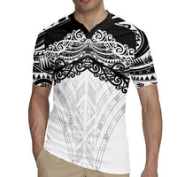 New Zealand Koru Fern Custom Rugby Jersey Simple Taniko Motif