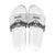 New Zealand Koru Fern Custom Slide Sandals Simple Taniko Motif - Polynesian Pride