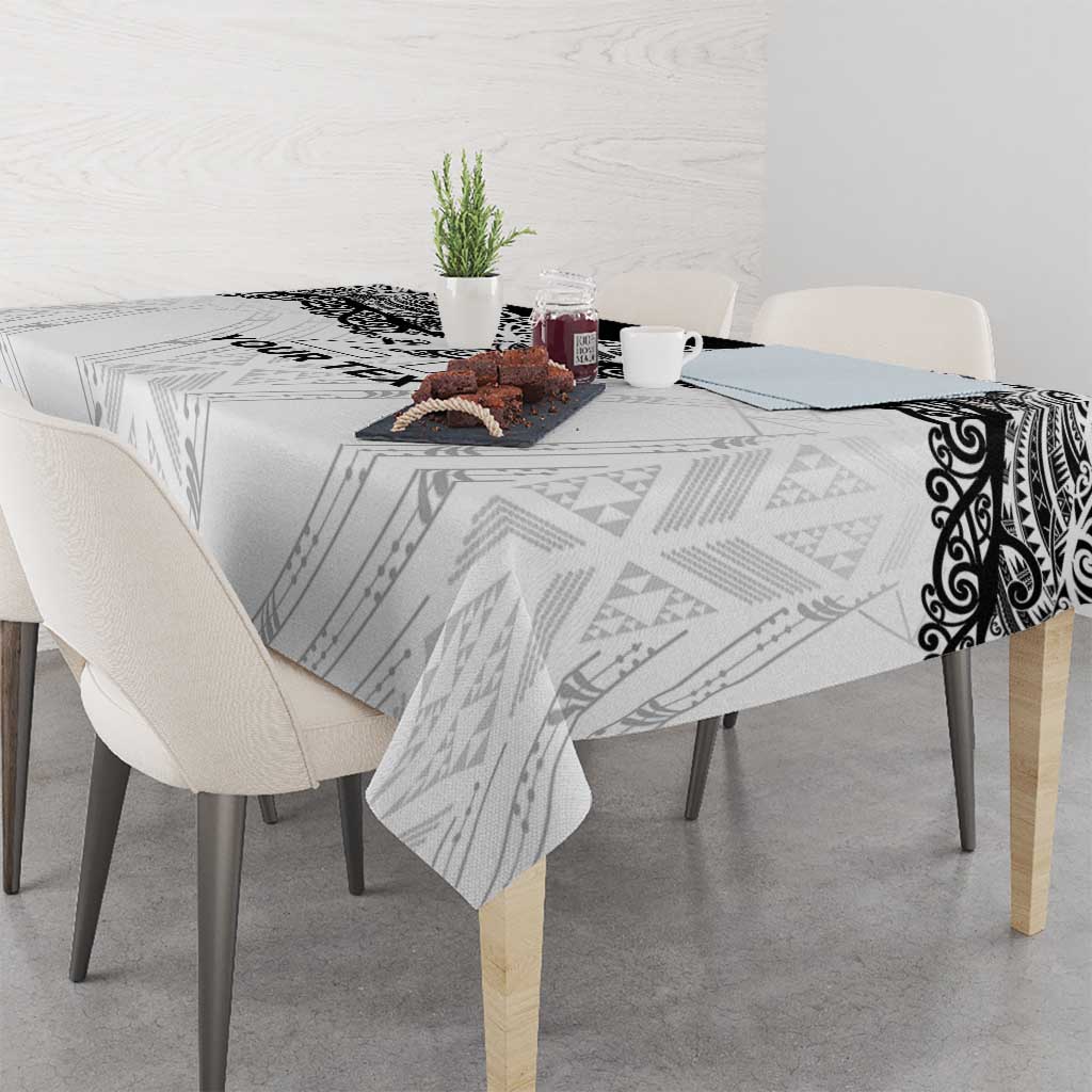 New Zealand Koru Fern Custom Tablecloth Simple Taniko Motif LT9 - Polynesian Pride