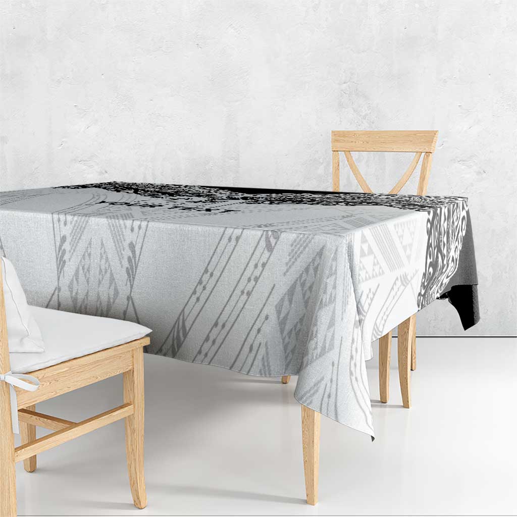 New Zealand Koru Fern Custom Tablecloth Simple Taniko Motif LT9 - Polynesian Pride