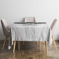 New Zealand Koru Fern Custom Tablecloth Simple Taniko Motif LT9 - Polynesian Pride