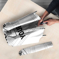 New Zealand Koru Fern Custom Umbrella Simple Taniko Motif - Polynesian Pride