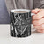 New Zealand Maori Taniko Ceramic Mug Black Kowhaiwhai Puhoro - Polynesian Pride