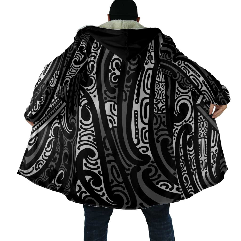 New Zealand Maori Taniko Cloak Black Kowhaiwhai Puhoro - Polynesian Pride