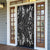 New Zealand Maori Taniko Door Cover Black Kowhaiwhai Puhoro - Polynesian Pride