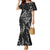 New Zealand Maori Taniko Family Matching Mermaid Dress and Hawaiian Shirt Black Kowhaiwhai Puhoro