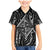 New Zealand Maori Taniko Family Matching Mermaid Dress and Hawaiian Shirt Black Kowhaiwhai Puhoro