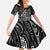 New Zealand Maori Taniko Family Matching Puletasi and Hawaiian Shirt Black Kowhaiwhai Puhoro