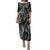 New Zealand Maori Taniko Family Matching Puletasi and Hawaiian Shirt Black Kowhaiwhai Puhoro