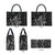 New Zealand Maori Taniko Leather Bag Black Kowhaiwhai Puhoro - Polynesian Pride