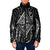 New Zealand Maori Taniko Padded Jacket Black Kowhaiwhai Puhoro - Polynesian Pride