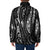 New Zealand Maori Taniko Padded Jacket Black Kowhaiwhai Puhoro - Polynesian Pride