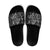 New Zealand Maori Taniko Slide Sandals Black Kowhaiwhai Puhoro - Polynesian Pride