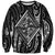 New Zealand Maori Taniko Sweatshirt Black Kowhaiwhai Puhoro