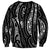 New Zealand Maori Taniko Sweatshirt Black Kowhaiwhai Puhoro