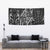 New Zealand Maori Taniko Tapestry Black Kowhaiwhai Puhoro