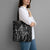 New Zealand Maori Taniko Tote Bag Black Kowhaiwhai Puhoro - Polynesian Pride