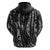 New Zealand Maori Taniko Zip Hoodie Black Kowhaiwhai Puhoro