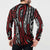 New Zealand Maori Taniko Button Sweatshirt Red Kowhaiwhai Puhoro