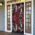 New Zealand Maori Taniko Door Cover Red Kowhaiwhai Puhoro - Polynesian Pride