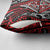 New Zealand Maori Taniko Pillow Cover Red Kowhaiwhai Puhoro - Polynesian Pride