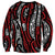 New Zealand Maori Taniko Sweatshirt Red Kowhaiwhai Puhoro