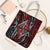New Zealand Maori Taniko Tote Bag Red Kowhaiwhai Puhoro - Polynesian Pride
