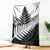 New Zealand Silver Fern Blanket Maori Koru Mixed Taniko Pattern