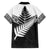 New Zealand Silver Fern Family Matching Short Sleeve Bodycon Dress and Hawaiian Shirt Maori Koru Mixed Taniko Pattern