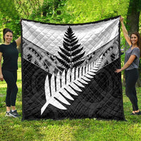New Zealand Silver Fern Quilt Maori Koru Mixed Taniko Pattern