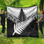 New Zealand Silver Fern Quilt Maori Koru Mixed Taniko Pattern
