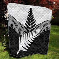 New Zealand Silver Fern Quilt Maori Koru Mixed Taniko Pattern