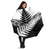 New Zealand Silver Fern Umbrella Maori Koru Mixed Taniko Pattern - Polynesian Pride