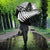 New Zealand Silver Fern Umbrella Maori Koru Mixed Taniko Pattern - Polynesian Pride