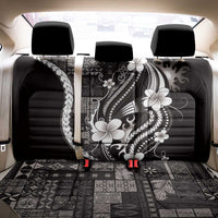 Samoa Siapo Tribal Pattern Back Car Seat Cover Black Polynesian Plumeria Tapa Motif LT9 - Polynesian Pride