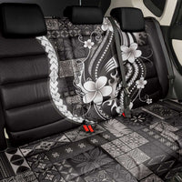 Samoa Siapo Tribal Pattern Back Car Seat Cover Black Polynesian Plumeria Tapa Motif LT9 - Polynesian Pride