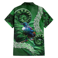 Tui Bird Koru Silver Fern Aotearoa Family Matching Mermaid Dress and Hawaiian Shirt