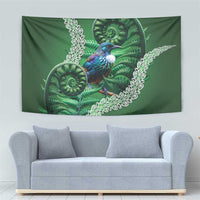 Tui Bird Koru Silver Fern Aotearoa Tapestry LT9 - Polynesian Pride