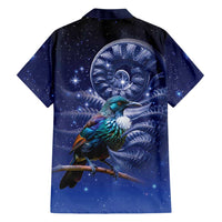 Tui Bird Matariki Galaxy Family Matching Puletasi and Hawaiian Shirt Koru Silver Fern Aotearoa LT9 - Polynesian Pride