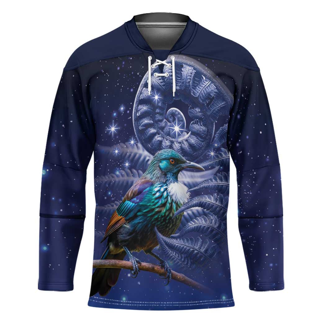 Tui Bird Matariki Galaxy Hockey Jersey Koru Silver Fern Aotearoa